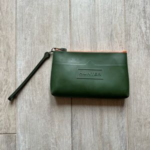 Hunter for Target Small Green & Orange Pouch Wristlet